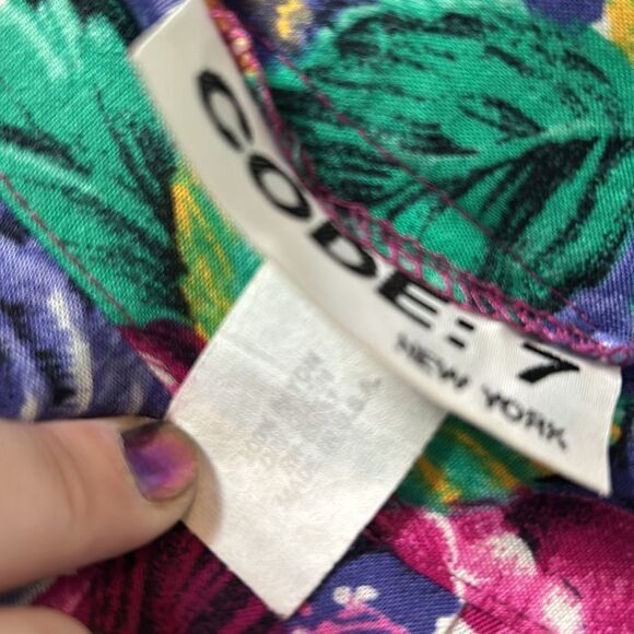 Vintage Floral pleated skirt - with pockets - Size S - Picture 4 of 5